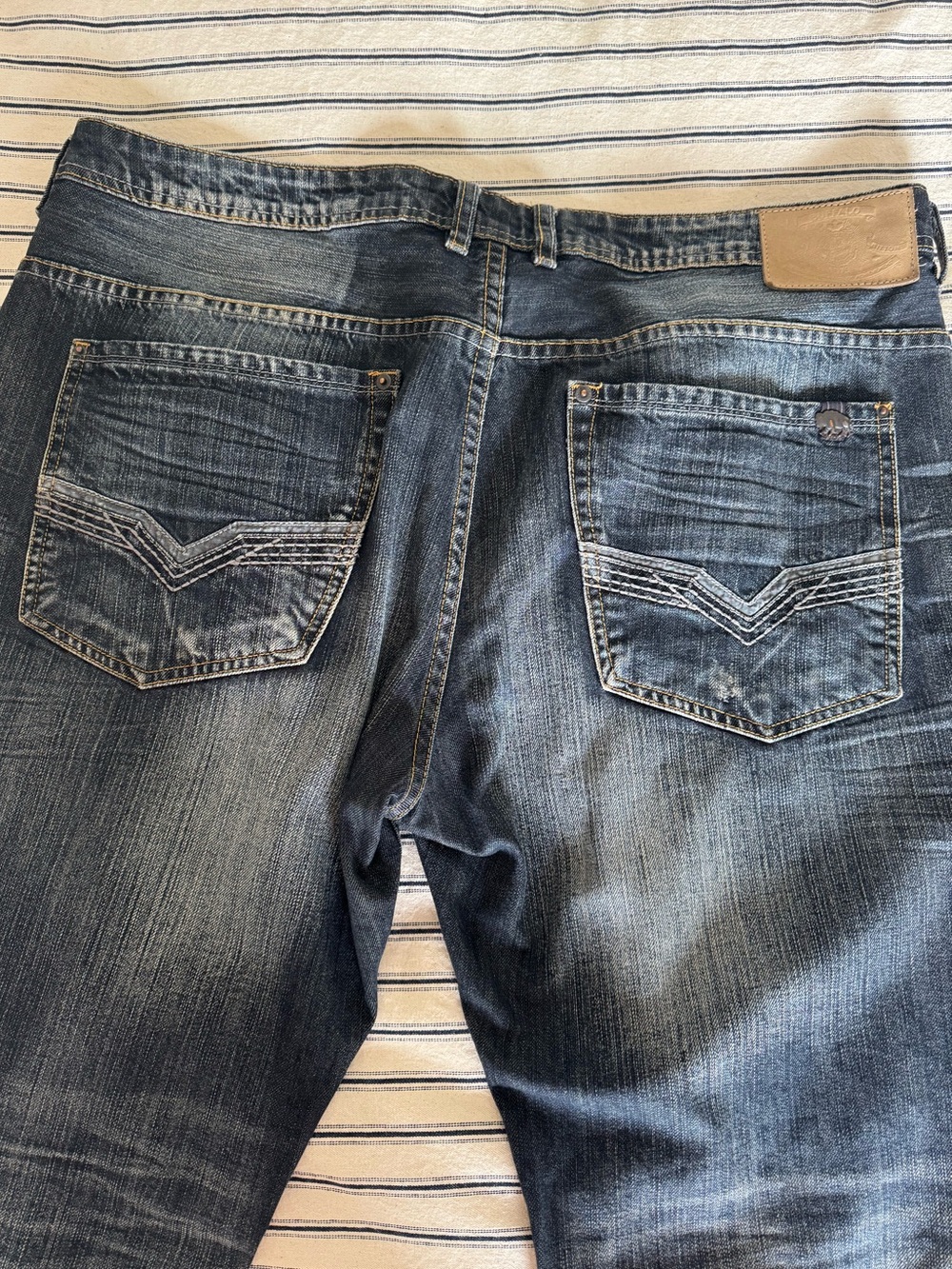 King Slim Boot Men’s Jeans 40 x 30 Dark Wash Bootcut Denim